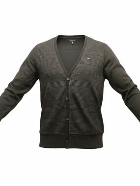 7 Diamonds Dakmont Premium V Neck Button Up Cardigan. NWT, Men’s 2XL-Black